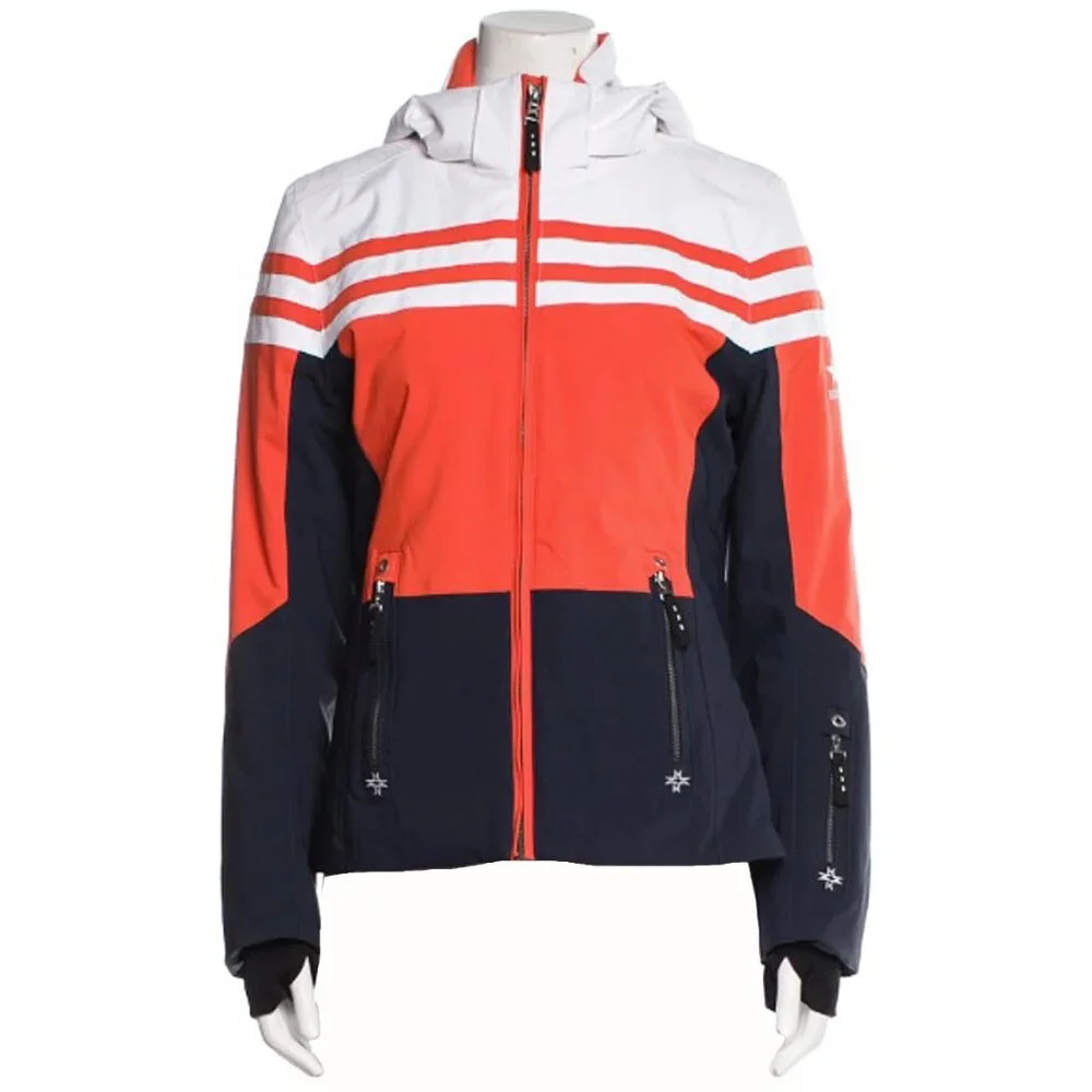 NEW $795 Bogner Unisex Kids Jacket! US XXL   Orange White & Navy  Waterproof